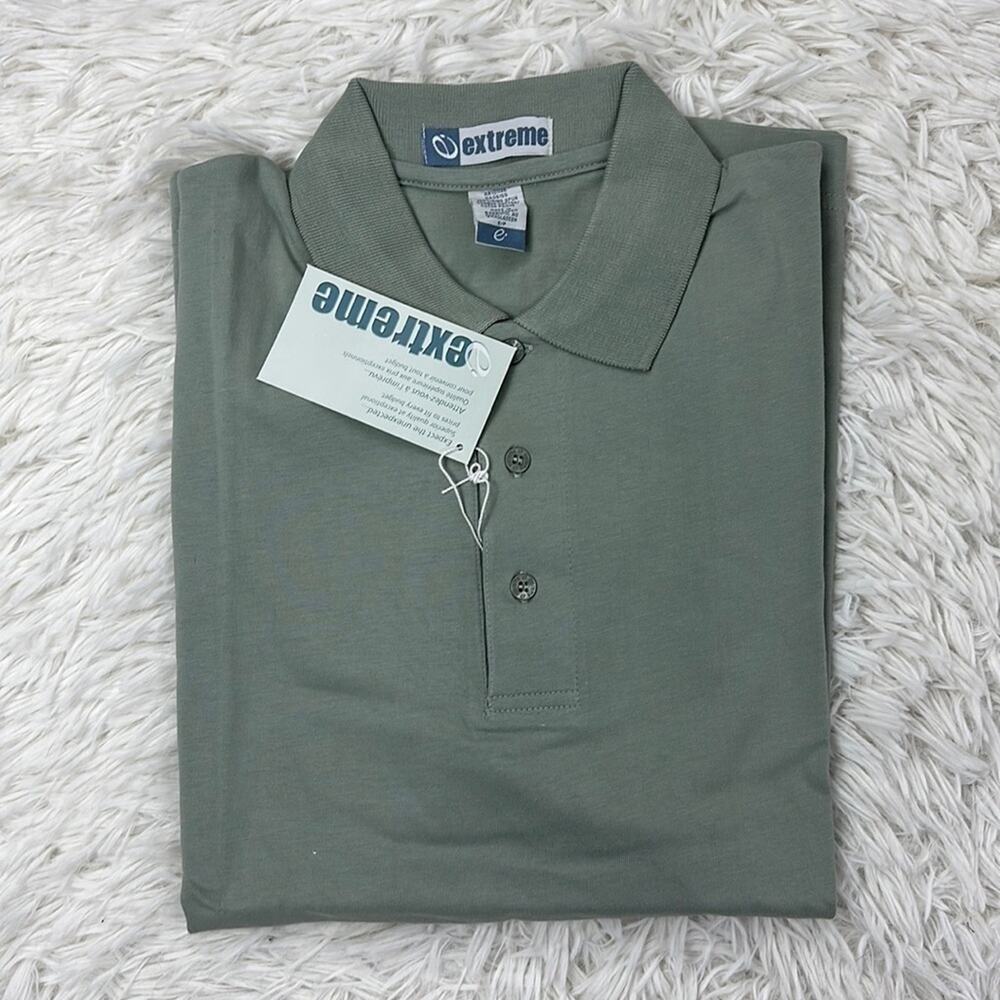 NWT extreme Slate colored Long sleeve polo